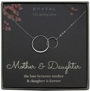 EFYTAL Mother Daughter Necklace