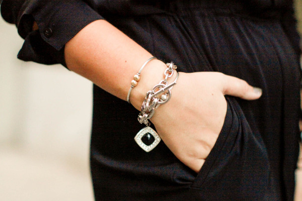woman wearing bracelets