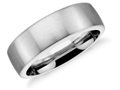 Matte Modern Comfort Fit Wedding Ring