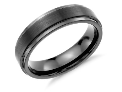 Brushed and Polished Comfort Fit Wedding Ring