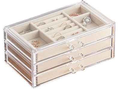 HerFav Drawers Jewelry Box for Women
