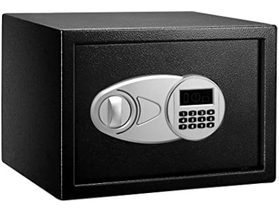 AmazonBasics Steel Security Safe Lock Box